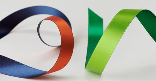 Duo-Color Satin Ribbon