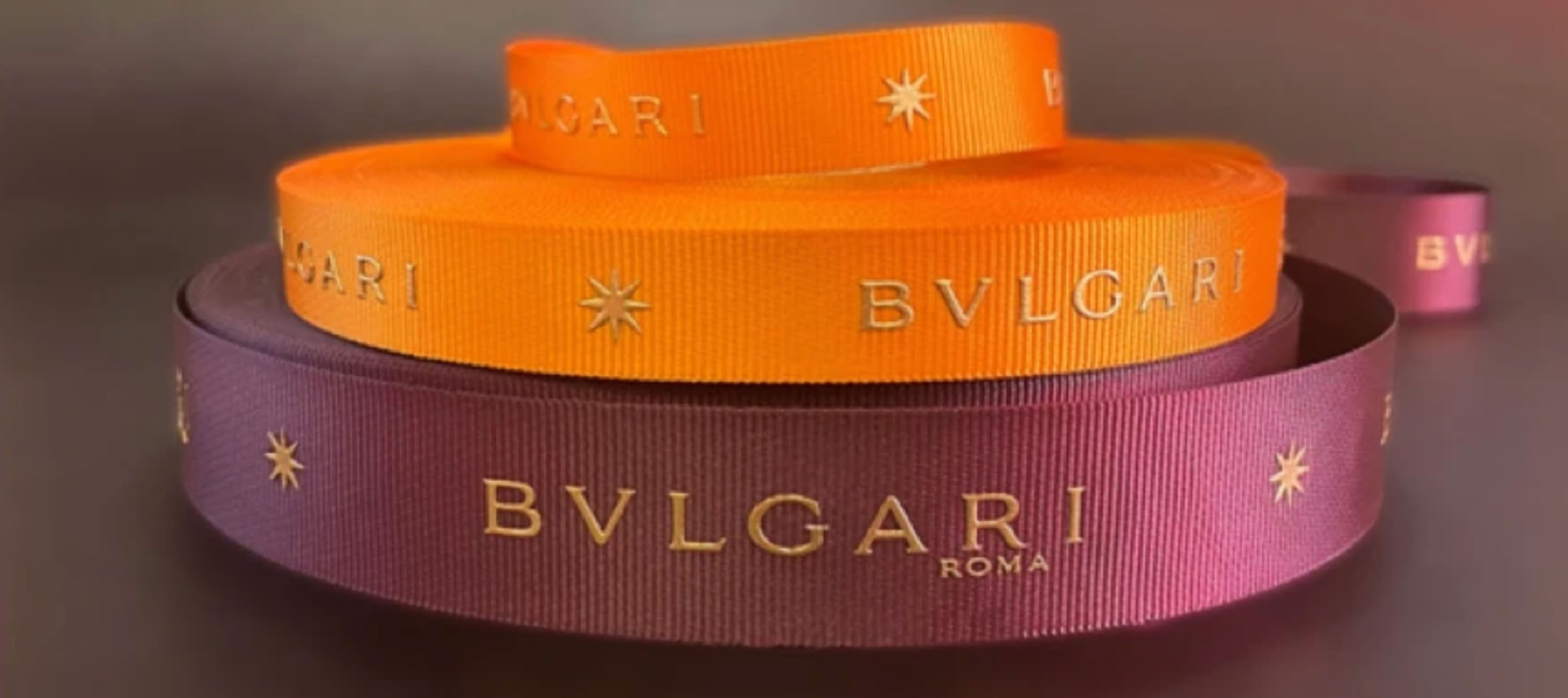 Bulgari Grosgrain Printed Ribbon