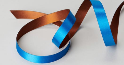 Duo-Color Satin Ribbon